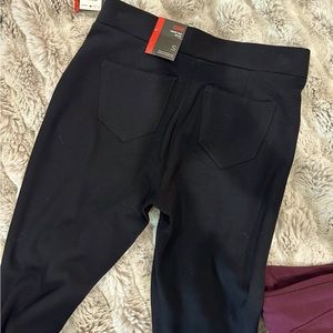 New black leggings from Macys. They’re a size: Small